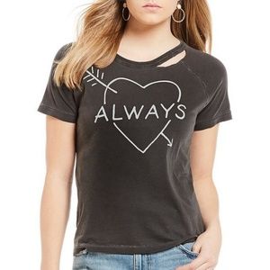 NWT.  Lucky Brand ♧ " Always" Graphic Tee